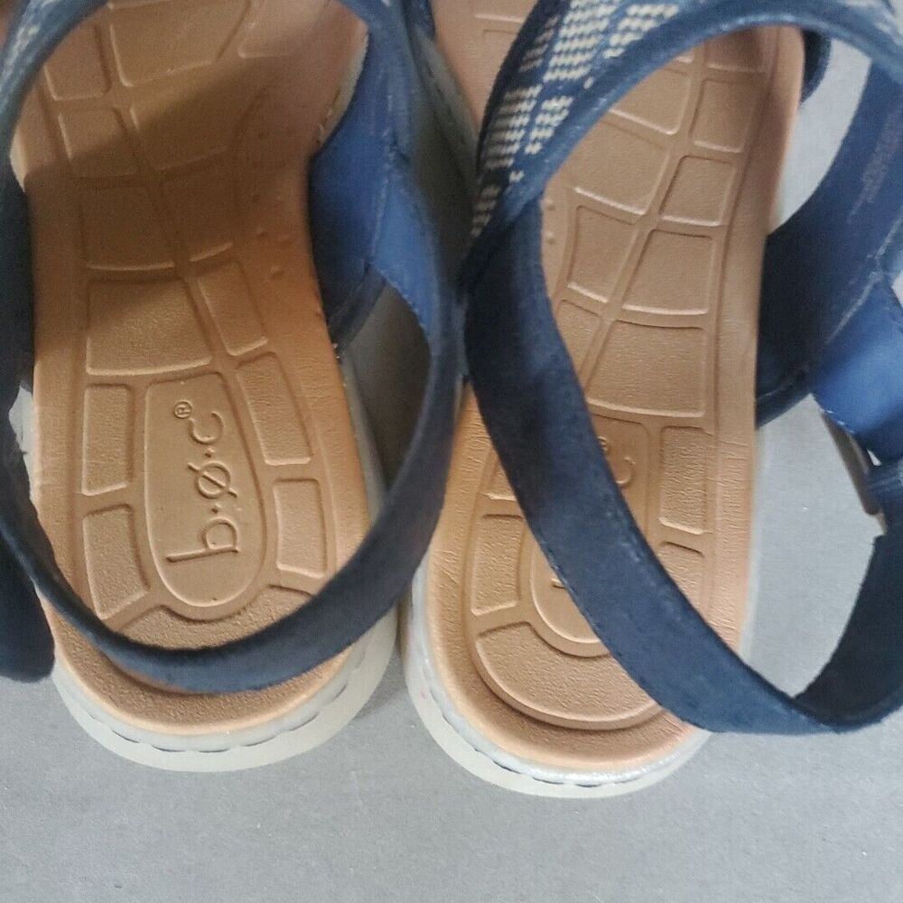 BOC Jorunn Navy Blue Strappy Fabric Upper Slingback Sandals Size 9M - Picture 12 of 12
